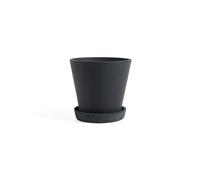 HAY Flowerpot Jar With Saucer M Black