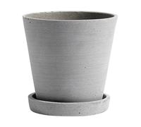 HAY Flowerpot Jar With Saucer M Gray