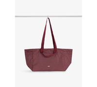 Hay Hay Grid Everyday Mini Woven Tote Bag Burgundy XS