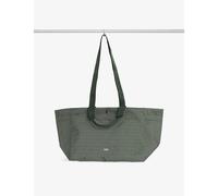 Hay Hay Grid Everyday Mini Woven Tote Bag Dark Green XS