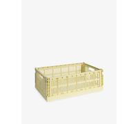 Hay Hay Large Plastic Crate Storage Box Light Yellow