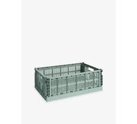 Hay Hay Large Plastic Crate Storage Box Sage Green