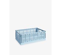 Hay Hay Large Plastic Crate Storage Box Soft Blue