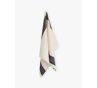 Hay Hay Linear Striped Cotton and Linen Tea Towel Cream