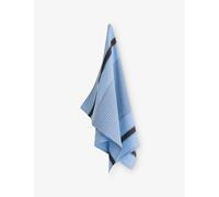 Hay Hay Linear Striped Cotton and Linen Tea Towel Sky Blue