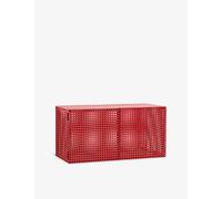HAY Perforated Wall Cabinet Small Wine Red
