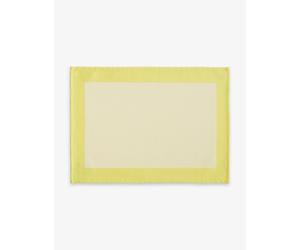 Hay Hay Ram Colour-Block Cotton Placemat 40cm x 40cm Yellow