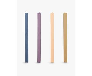 Hay Hay Square Unscented Wax Candles Set Of Four Dark