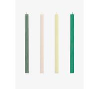 Hay Hay Square Wax Candle Set Of Four Greens And Whites