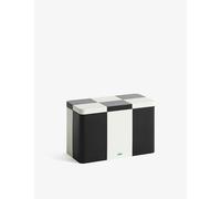 Hay Hay Striped-Pattern Tin Container Black And Offwhite