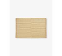 Hay Hay Tapis Striped Cotton and Jute Mat 60cm x 95cm Off White And Lavender