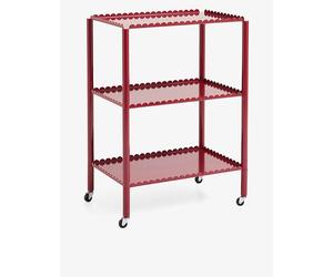 Hay Hay Three-Tier Coated-Steel Trolley High Auburn Red