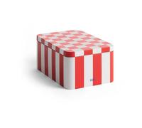 HAY - Tin Container Small, Red / Off-white - Red