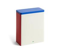 HAY - Tin Container Extra Large, Blue / Red / Off-white - Blue