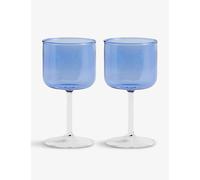 Hay Hay Tinted Borosilicate-Glass Wine Glasses Set Of Two