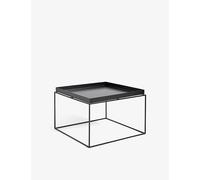 Hay Hay Tray Large Cube Powder-Coated Steel Tray Table 60cm Black