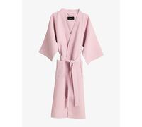 Hay Hay Waffle Cotton-Blend Bathrobe Cool Pink