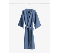 Hay Hay Waffle Cotton-Blend Bathrobe Dusty Blue