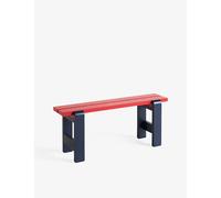 Hay Hay Weekday Bench Duo 111 Steel and Pinewood Bench 111cm x 45cm Red + Blue Pinewood