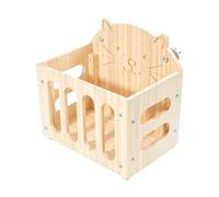 Hay Holder Cute Large Capacity Hangable Wooden Pet Supplies