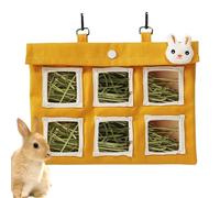 Hay Holder for Rabbits, Bunny Hay Feeder, Canvas Hay Holder, Scratch-Resistant Pet Food Storage Container, Chinchilla Cage Accessories, Pet Feed for Hamsters