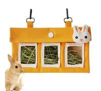 Hay Holder for Rabbits, Bunny Hay Feeder, Canvas Hay Holder, Small Animal Feeding Supplies, Large Capacity Pet Food Storage Container, Scratch-Resistant for Chinchillas