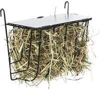 Trixie Small Animal Black Hanging Hay Manger with Lid - 25 x 18 x 12 cm