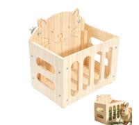 Hay Holder Large Capacity Cute Wooden Cage Decor