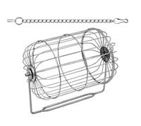 Hay Holder, Stainless Steel Hay Dispenser for Hamsters, Food with Storage and Dispenser for Small Animals such as Hamsters, Rodents and Meadow Dwellers