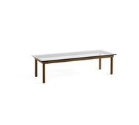 HAY Kofi Coffee Table 140x50 Walnut/ Clear Glass