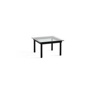 HAY Kofi Coffee Table 60x60 Black Oak/ Clear Glass