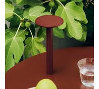 HAY LED rechargeable table lamp HOST PORTABLE, rust red, 22 cm, IP44