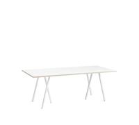 HAY Loop Stand dining table White laminate-white, 200 cm