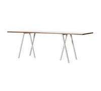 HAY - Loop Stand Table 180 cm, Laminate / White - White