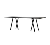HAY - Loop Stand Table 180 cm, Linoleum / Black - Black