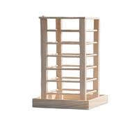 Hay Manger Solid Wood Feeder with Multiple Features to Promote Active Meal Selection and Engagement