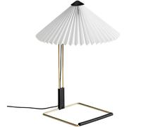 HAY - Matin Table Lamp 300 mm, Polished Brass / Pure White - Pure White