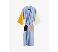 Hay Mens Dusty Bluewaffle-texture Cotton-blend Bathrobe