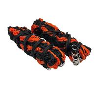 Hay Net 2 X Haynet For Horses Multipack - Net Bag With Extra Strong Mesh Holes For Greedy Horses Accessories Haynet For Haylage Pack of 2 Extra Large 52'' (ORANGE/BLACK)