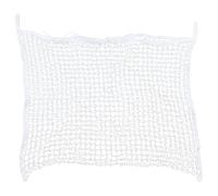 Hay Net Bag for Horses, Slow Feeder Hay Net with PE Woven Rope, Large Capacity Mesh Hole Hay Storage Pouch, White Durable Forage Bag for Natural Feeding, Easy Fixation to Fences or (120x90cm /