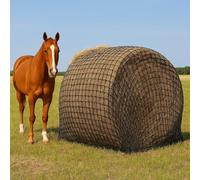 Hay Net for Horses, Large, Round Bales Hay Net 5 x 5 Inches (approx. 150 x 150 cm) Made of Polyethylene - Large Hay Net for Horses, Cattle, Sheep, Llamas, Alpacas