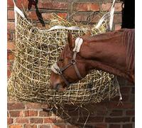 Hay Net for Horses Square in White Fine Mesh Hay Net 5 x 5 cm for Extended Feeding Time, 70 cm x 80 cm, Filling Weight 4.5 kg
