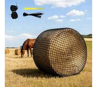 Hay Net for Round Bales, Round Bales Horses, 5 x 5 ft Mesh Size for Species-Appropriate Round Bale Net, Hay Rack, Suitable for Extending the Eating Time of Horses