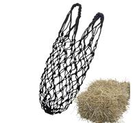 Hay Net - Heavy Duty Bag - Holder with Slow Release and Fixed Rings | Practical Slow Feed Hay Net that Entertains Sheep and Poultry and Waste at the Same Time