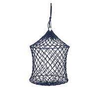 Imperial Riding IRH Comfort Fill Hay Net with Double Ring for Easy Filling, 6 x 6 cm Hole Size, 90 cm Length, Navy, 1 Size