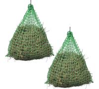 Hay Nets 2 pcs Green PP 0.75x0.5 m Slow Feed Durable Weather Resistant Mesh 45mm