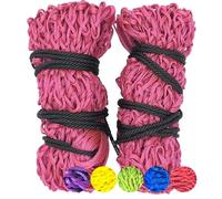 Hay Nets For Horses Small Holes - Multipack Hay Feeder For Greedy Horses 0.8 Inch Small Hole. Dasiy Equestrian Haynet Horse Accessories / Horse Equipment, Haylage Nets For Horses (40 Inch, Pink)