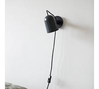 HAY Noc wall lamp, dark grey, metal, plug, E14