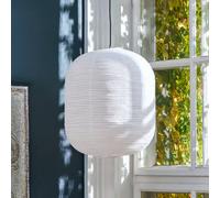 HAY Oblong Lampshade, white, paper/bamboo, Ø42 cm