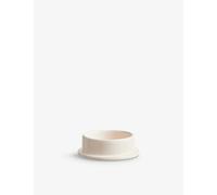 Hay Off-white Column Small Round Earthenware Candle Holder 10cm